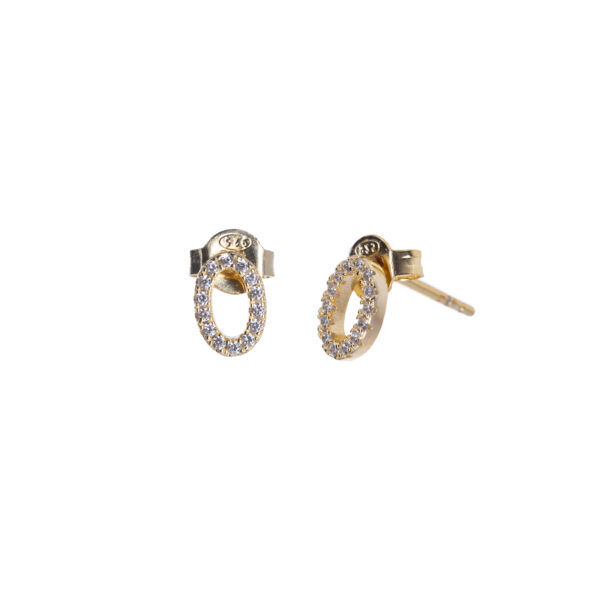 Delicate gold earrings