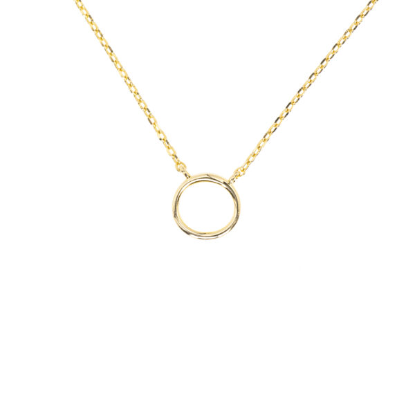 Delicate, round necklace in gold