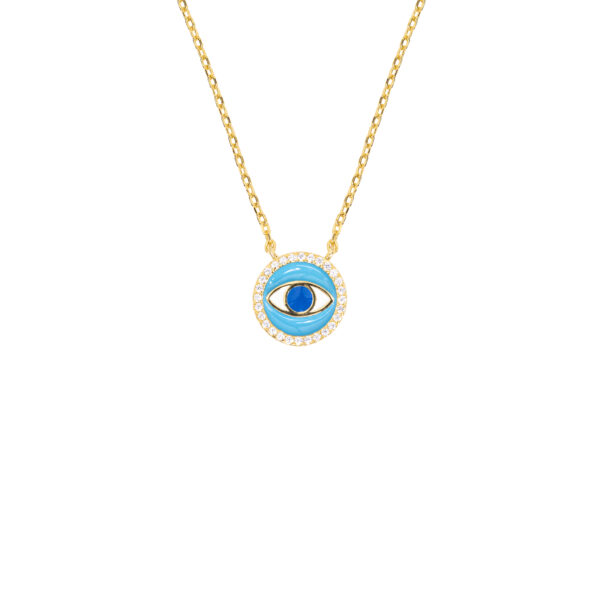 Gold Evil Eye pendant