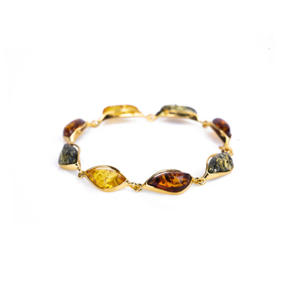 Celine gold-plated bracelet with amber